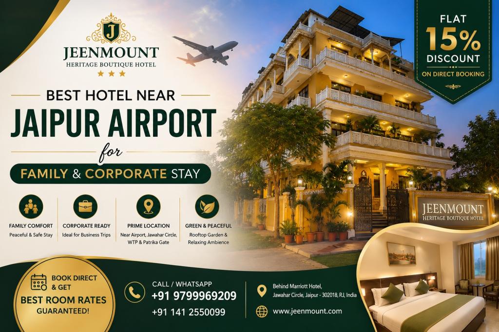 Best Hotel Near Jaipur Airport for Family & Corporate Stay